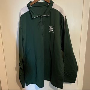 University of North Dakota (IND) Green Quarter Zip - size xl